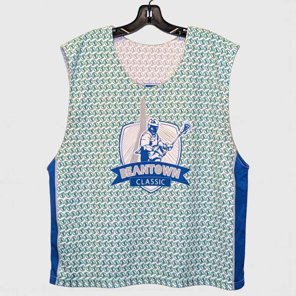 Vintage 1997 ComLax Beantown Boston Classic Reversible Lacrosse Jersey L/XL - Picture 1 of 15